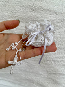 Paidrín crochet rosary beads