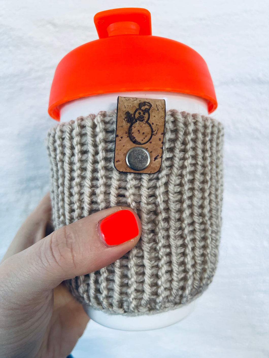 Cupán tósta-knitted cup cosy